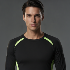 Portrait of Ben Holloway, a fit man in an AEROFLEX quick-dry top, looking confidently at the camera.